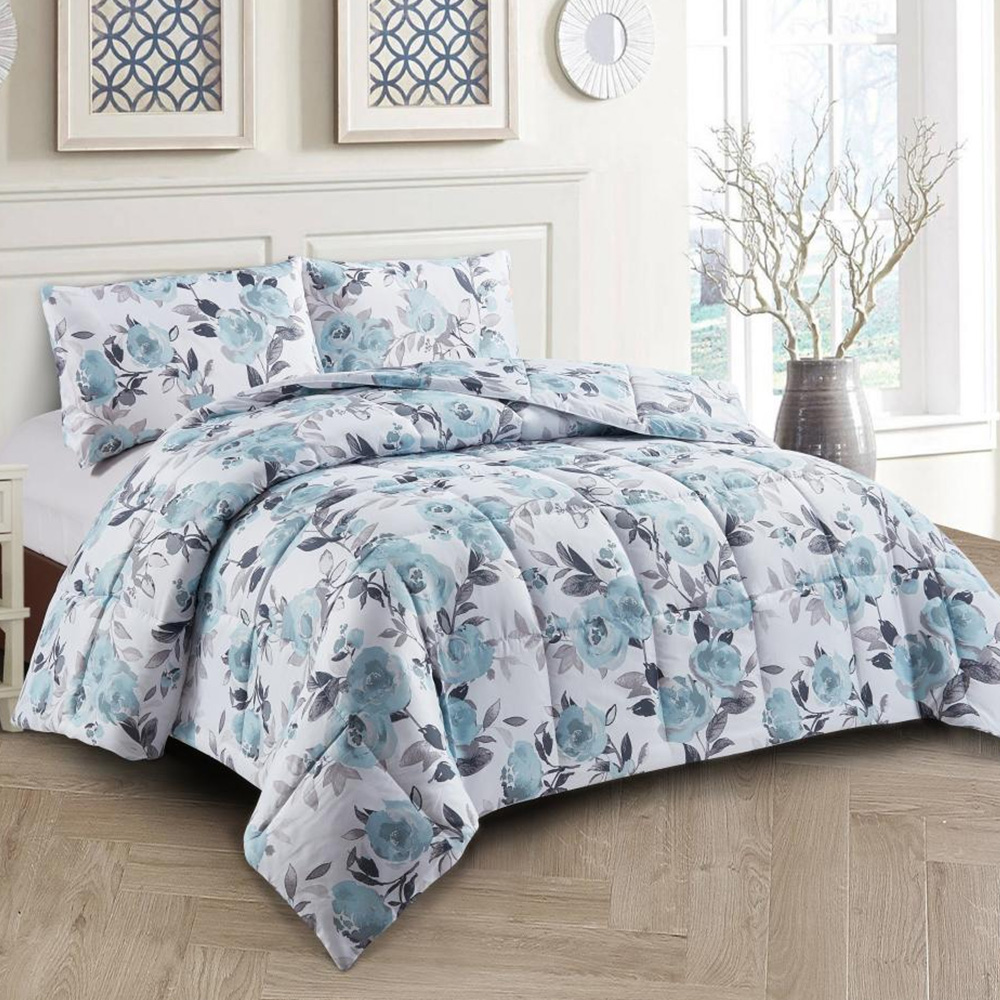 Reversible Microfiber Comforter & Sham Set